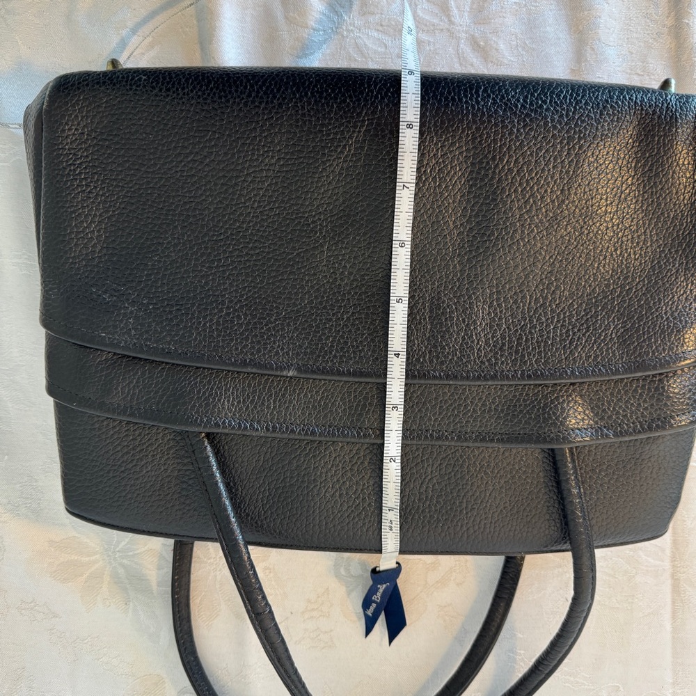 Vintage 1960s Rambler by Kaden Black Leather Handbag - Picture 14 of 16